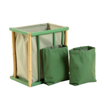 Flint Canyon Laundry Sorting Station With Plain Removable Bags - Green (synthetic illustration; no displayed measurements)