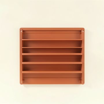Harbor Dell Empty Wall-Mounted Tool Organizer Panel - Terracotta (synthetic illustration; no displayed measurements)