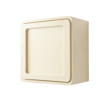 Elm Crossing Wall-Mounted Entry Cabinet - Cream