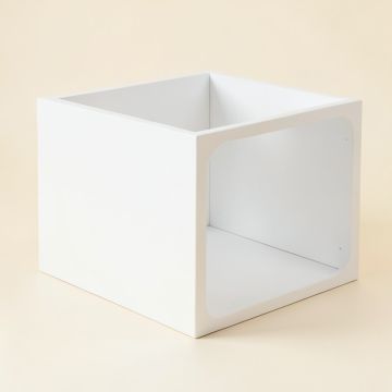 Holly Canyon Empty Furniture-Style Litter Enclosure - White (synthetic illustration; no displayed measurements)