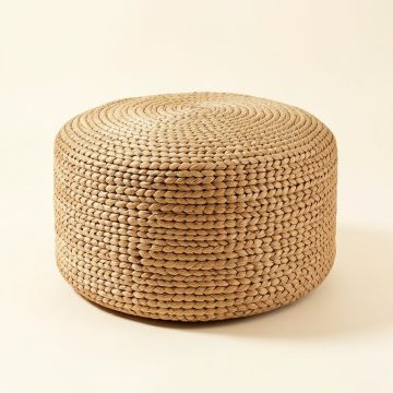 Kiki Woven Pouf (synthetic illustration; no displayed measurements)