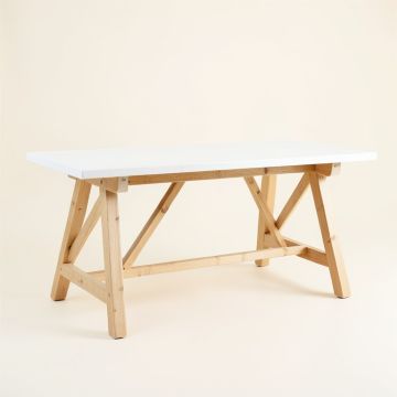 Dune Bluff Empty Workshop Workbench - White (synthetic illustration; no displayed measurements)