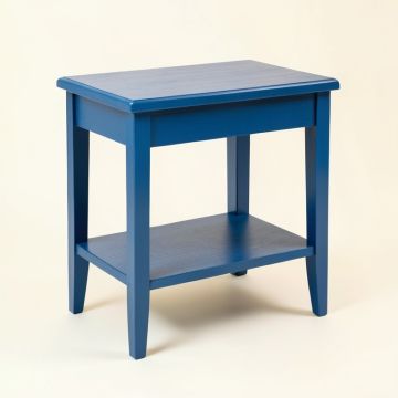 Pine Bridge Side Table - Blue (synthetic illustration; no displayed measurements)