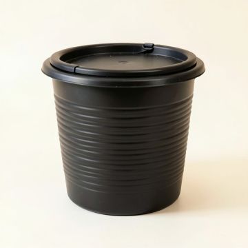 Slate Arc Closed Garden Compost Bin - Black (synthetic illustration; no displayed measurements)