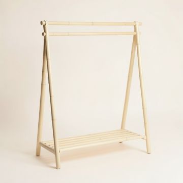 Reed Bend Empty Garment Rack - Cream (synthetic illustration; no displayed measurements)