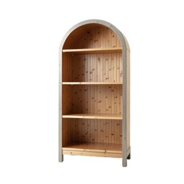 Slate Crossing Freestanding Bookcase - Gray