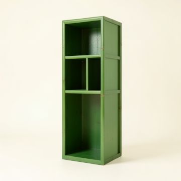 Cliff Bluff Narrow Cubby Tower - Green (synthetic illustration; no displayed measurements)