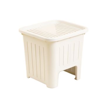Ridge Bluff Closed Garden Compost Bin - White
