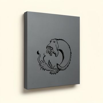 Four Feathers I - Wrapped Canvas Graphic Art Print (synthetic illustration; no displayed measurements)