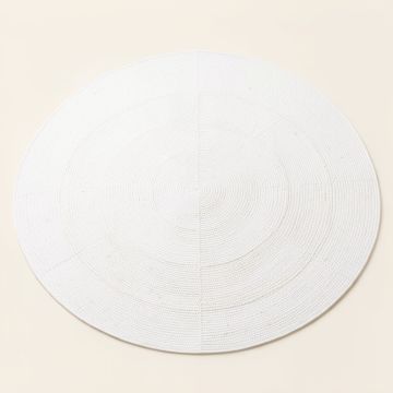Moss Canyon Round Area Rug - White (synthetic illustration; no displayed measurements)