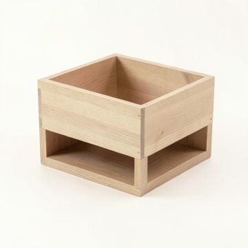 Maple Arc Empty Raised Planter - Beige (synthetic illustration; no displayed measurements)