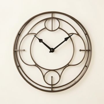 Oversized Glowing Lines And Circles 23 '' Wall Clock (synthetic illustration; no displayed measurements)