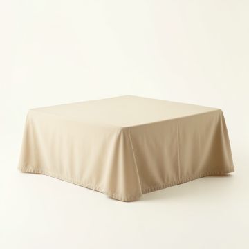 Slate Edge Flat Bed Sheet - Beige (synthetic illustration; no displayed measurements)