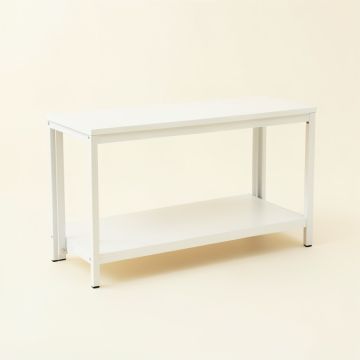 Ash Dale Narrow Outdoor Storage Bench - White (synthetic illustration; no displayed measurements)