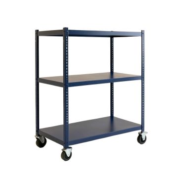 Briar Crest Empty Rolling Workshop Cart - Navy (synthetic illustration; no displayed measurements)