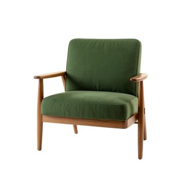 Maple Bluff Upholstered Armchair - Green (synthetic illustration; no displayed measurements)