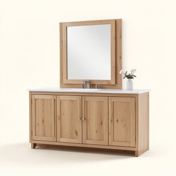 Eliason 60 '' Double Bathroom Vanity Set (synthetic illustration; no displayed measurements)