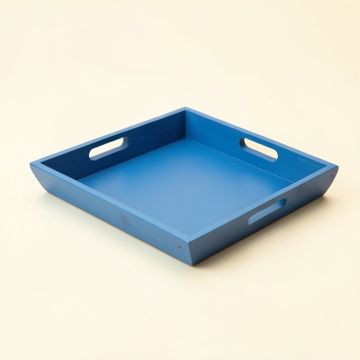 Holly Arc Serving Tray - Blue (synthetic illustration; no displayed measurements)