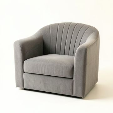 Flint Dell Upholstered Armchair - Gray (synthetic illustration; no displayed measurements)