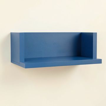 Oak Bend Wall-Mounted Shelf - Blue (synthetic illustration; no displayed measurements)