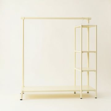 Ash Brook Empty Garment Rack - Cream (synthetic illustration; no displayed measurements)