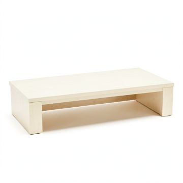 Reed Bridge Desktop Monitor Riser - Ivory (synthetic illustration; no displayed measurements)