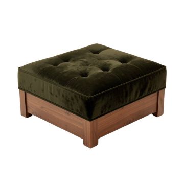 Torquay 48 '' Velvet Tufted Rectangle Cocktail Ottoman