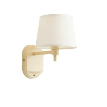 Alder Branch Wall Sconce Mounted On A Plain Wall - Ivory