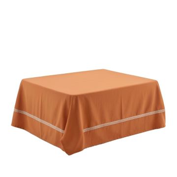 Rowan Bluff Flat Bed Sheet - Terracotta