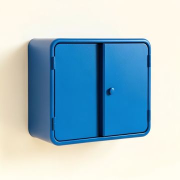 Laurel Crest Wall-Mounted Entry Cabinet - Blue (synthetic illustration; no displayed measurements)