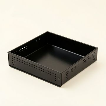 Fern Dell Empty Under-Desk Cable Tray - Black (synthetic illustration; no displayed measurements)