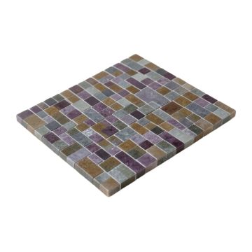 Midtown Sense Railroad Random Sized Glass Mosaic Tile In Gray/Brown