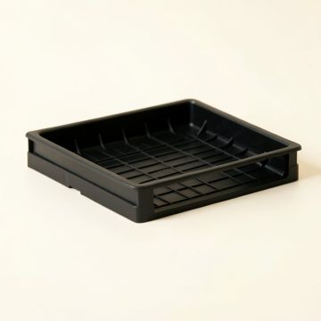 Sage Bridge Empty Under-Desk Cable Tray - Black (synthetic illustration; no displayed measurements)