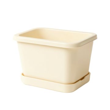 Glen Branch Empty Raised Planter - Cream (synthetic illustration; no displayed measurements)