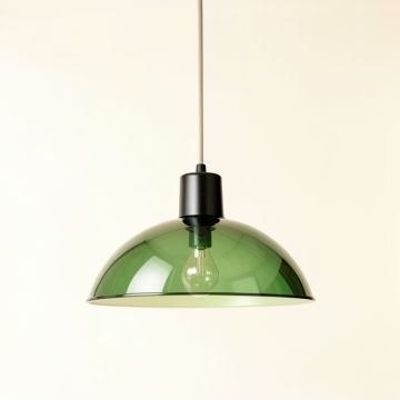 Vale Branch Pendant Light Suspended From One Plain Cable - Green (synthetic illustration; no displayed measurements)