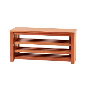 Hill Dale Shoe Storage Bench - Terracotta