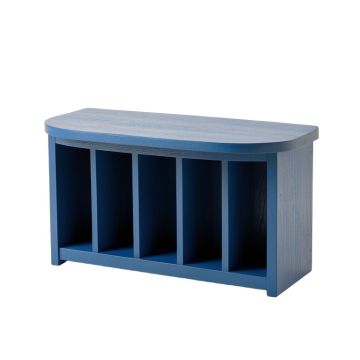 Heath Bend Shoe Storage Bench - Blue