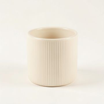 Clay Bend Empty Candle Holder - Cream (synthetic illustration; no displayed measurements)