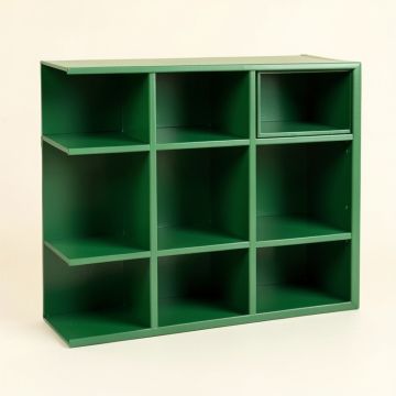 Stone Arc Empty Mug-Storage Cabinet Insert - Green (synthetic illustration; no displayed measurements)