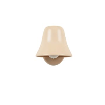 Stone Bluff Wall Sconce Mounted On A Plain Wall - Beige