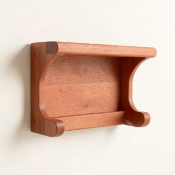 Fern Bend Wall-Mounted Entryway Organizer Shelf - Terracotta (synthetic illustration; no displayed measurements)