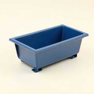 Heath Bend Empty Railing Planter With Integral Brackets - Blue (synthetic illustration; no displayed measurements)