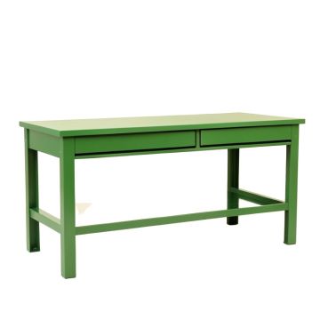 Cedar Bluff Empty Workshop Workbench - Green