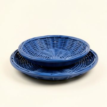 Resin Wicker Two Tier Platter - Anchor (synthetic illustration; no displayed measurements)