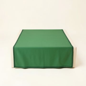 Reed Edge Flat Bed Sheet - Green (synthetic illustration; no displayed measurements)