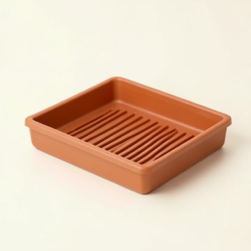 Dawn Crest Empty Under-Desk Cable Tray - Terracotta (synthetic illustration; no displayed measurements)