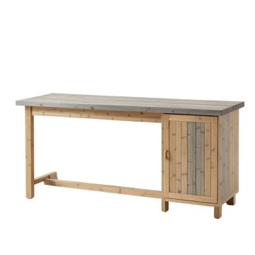 Reed Brook Empty Workshop Workbench - Gray