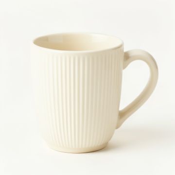 Oak Crossing Ceramic Mug - Ivory (synthetic illustration; no displayed measurements)