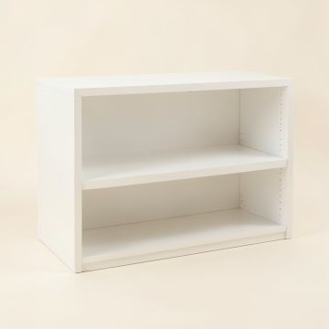 Wren Bend Low Bookcase - White (synthetic illustration; no displayed measurements)