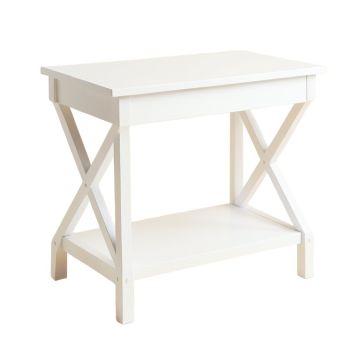 Clay Bend Side Table - White